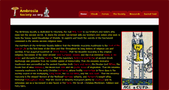 Desktop Screenshot of ambrosiasociety.org